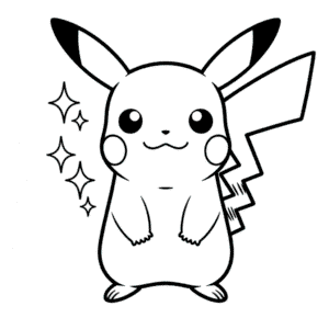 Disegno Facile di Pikachu Originale