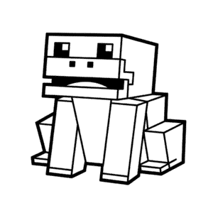 Disegno Facile di Rana Minecraft