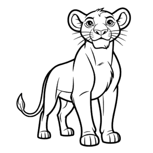 Disegno Facile di Sarabi da Il Re Leone