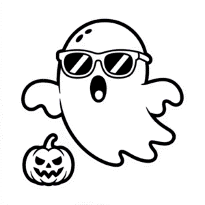 Disegno Facile di Spaventoso Halloween Cool