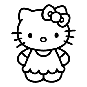Disegno Facile di Splendida Hello Kitty