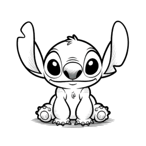 Disegno Facile di Stile Matita di Stitch