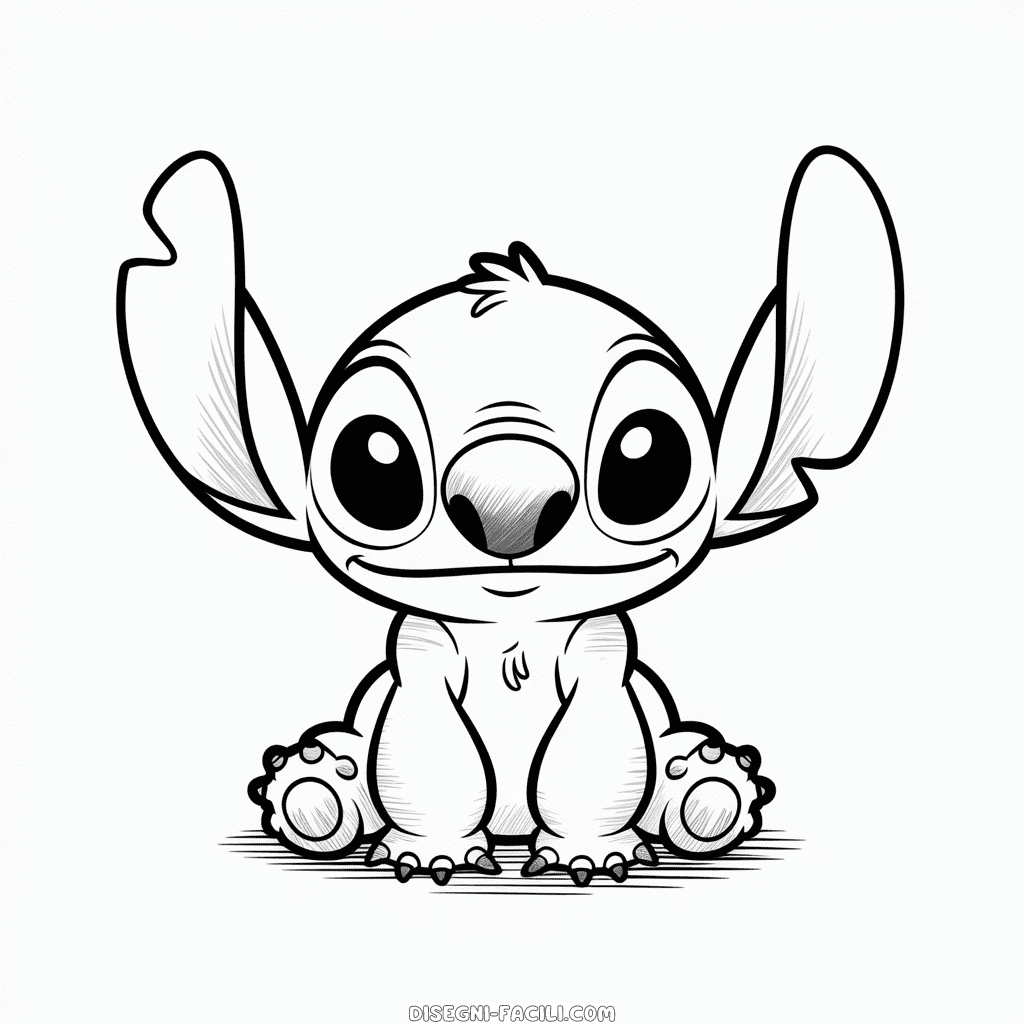 Disegno Facile di Stile Matita di Stitch