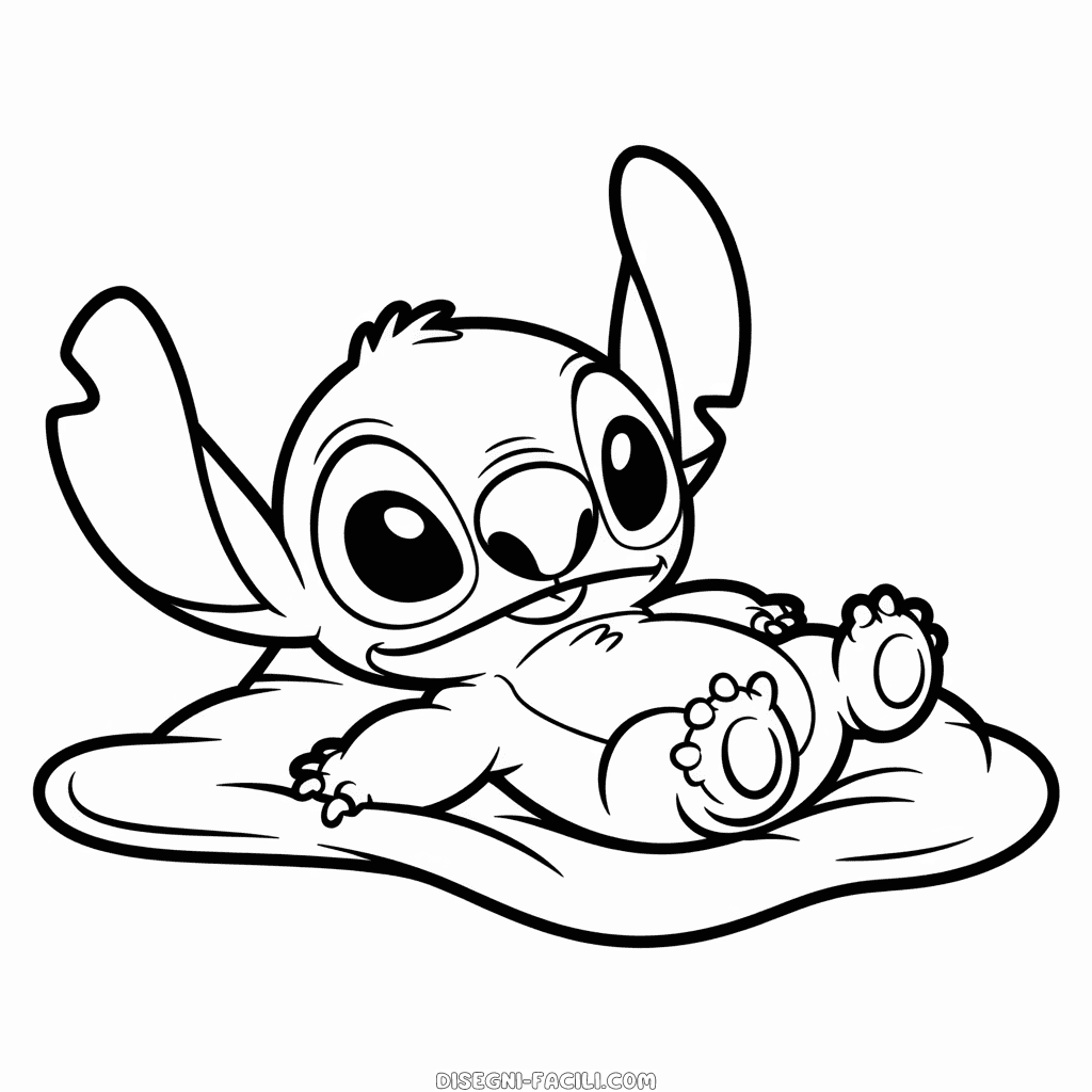Disegno Facile di Stitch Piccolo