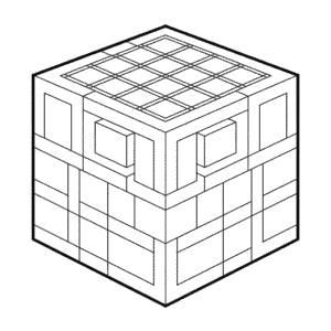 Disegno Facile di Tavolo di Lavoro Minecraft