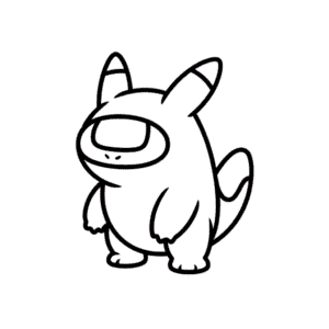 Disegno Facile di Tra noi Pokémon