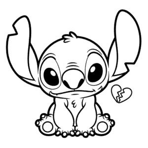 Disegno Facile di Triste Stitch